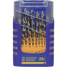 FISCH 25 Piece HSS Brad Point Drill Bit Set