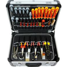 Werkzeugkoffer leer Famex 700-L Alu Werkzeugkoffer leer mit 2 Paletten mit 56 Einstecktaschen