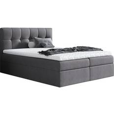 Mirjan24 Boxbett Grau Boxspringbett