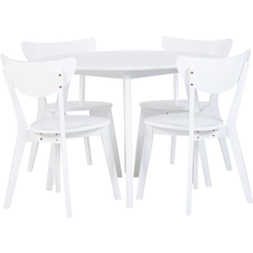 Beliani Roxby Eetkamerset Wit MDF