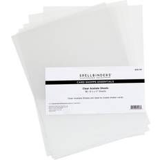 Transparent Scrapbooking Spellbinders Acetate 8.5 X11 10/Pkg-Clear