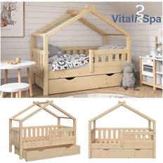 VitaliSpa Design Kinderbett 140x70 Babybett Jugendbett