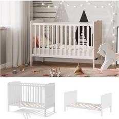 Babybett VitaliSpa Gitterbett Babybett Kinderbett Tobi Kombinationsbett umbaubar