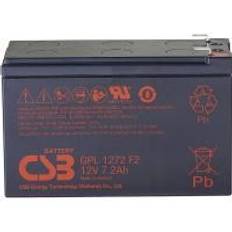 Batterier 12v 7.2 ah CSB Battery GPL 1272 Blybatteri 12 V 7.2 Ah