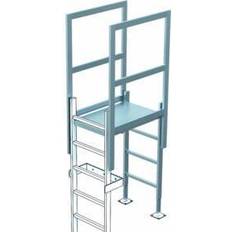 Aluminium Dachleitern Zarges Ausstieg mit Übergang Alu eloxiert 800 mm