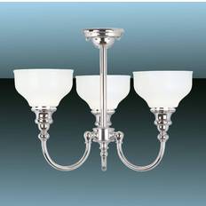 Elstead Lighting Cheadle Poleret krom Loftplafond