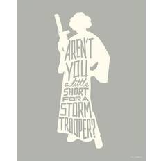 Baumwolle Einrichtungsdetails Komar Wandbild Star Wars Silhouette Quotes Leia Disney B/L: