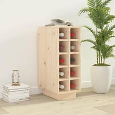 Bambus Vinreoler vidaXL 23x34x61 massivt fyrretræ Vinreol