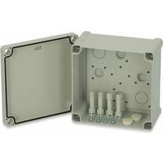 Wall Mount Enclosures Fibox TA 131308 Wall-mount enclosure 130 x 130 x 75 Acrylonitrile butadiene styrene Grey-white RAL 7035 1 pcs