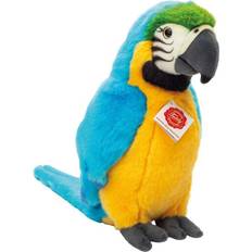 Papegoja leksaker Hermann Teddy 94167 fågel papegoja gul bröststjärna 27 cm, gosig leksak, mjuk leksak