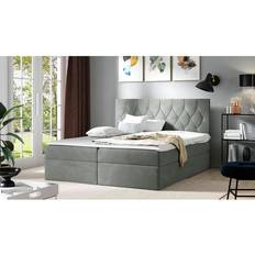 Loloz Doppelbett mit Bettkasten und Matratze 160x200 cm Boxspringbett