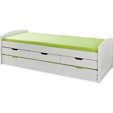 Letti e Materassi Bedly Inter Link Letto Ulli Cassetti+Contenitore E Secondo Letto Inferiore 98x195x63h Pino