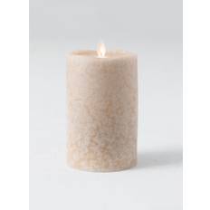 Brown LED Candles Sullivans 6 Tan Pillar LED Candle