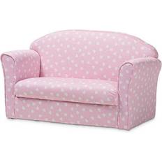 White Sofas Baxton Studio Erica 2 Seater Sofa Pink