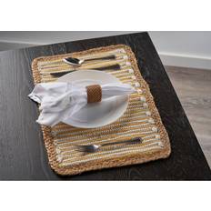 Stripes Place Mats LR Home Sunny Day 13 Place Mat Yellow, White