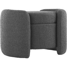 Gray Seating Stools modway Nebula Charcoal Seating Stool