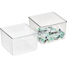 Transparent Letter Trays mDesign Stackable Home, Office Supplies Organizer