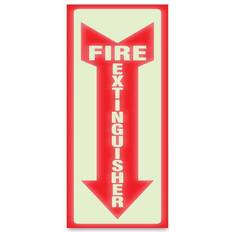 Red Desktop Organizers & Storage Sign Glow In Dark Fire Extinguisher Sign 4793