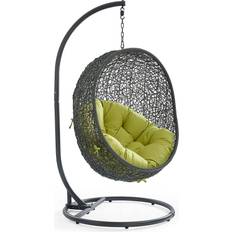 Outdoor Hanging Chairs modway Hide Wicker Egg