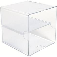 Bandejas de cartas Deflecto 350701 Desk Cube Divided Clear 6 x 6 x 6