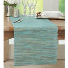 Turquoise Tablecloths Saro Lifestyle Melaya Collection Shimmering Table Runner 14 x 54 Turquoise Tablecloth Turquoise