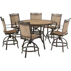 Patio Furniture Hanover 7 Fontana Outdoor Bar Set