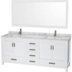 Right Vanity Units for Double Basins Wyndham Collection Sheffield (WCS141480DWHCMUNSM70)