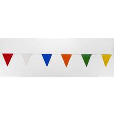 Fineliners Mutual Industries Multi Pennant Flag 9" x 12" x 60' Multi Color 10/Pack 14991