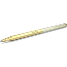 Stylos à bille Swarovski Crystalline ballpoint pen, Octagon shape, Gold tone, Gold-tone plated