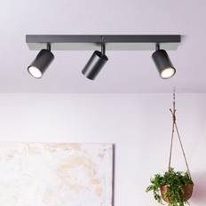 Brilliant Da Soffitto Jello 50 cm Nero A 3 Luci Metallo Faretto