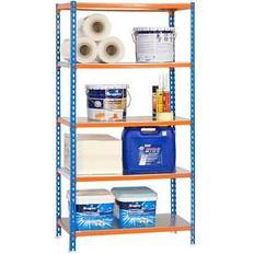 Schwerlastregal Simonrack Schwerlastregal KIT SIMONCLICK PLUS 5/500 457100024201055 orange, blau, verzinkt 100,0 x 50,0 x 200,0 cm