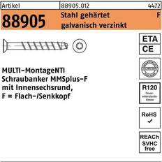 Heco F Betonschraube Stahl verzinkt Senkkopf T40