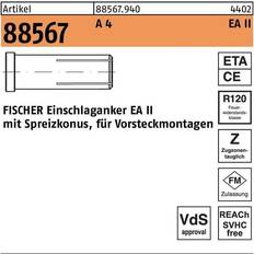 M.2 skruer Fischer EA II M 10 x 40 A4 Set of 50