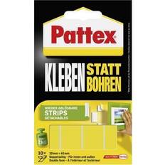 Pattex Klebestreifen »Kleben statt Bohren«, weiß,10 Streifen