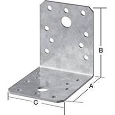 Vormann Vinkelbeslag Hvid 70 x 70 x 55 mm Set of 20