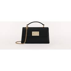 Furla Mini Uld Foldover Taske Uld - Sort
