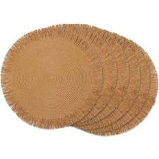 DII Imports CAMZ12882 15 Fringe Place Mat Brown, Multicolour