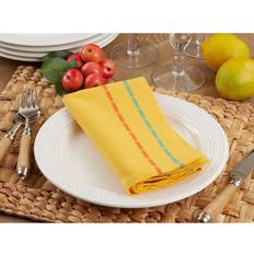 Yellow Cloth Napkins Saro Lifestyle Dobby Border Cloth Napkin Yellow (45.72x45.72)