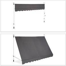 Klemmmarkise Relaxdays Klemmmarkise grau 300,0