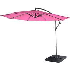 Rosa Sonnenschirme Ampelschirm Terni, Sonnenschirm Sonnenschutz, Polyester/Stahl