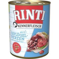 Rinti Kennerfleisch 800 g Alimento Umido Per Cani - Cuori Di Pollame