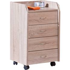 Inter Link 19300100 Novi Sonoma Rolling Storage Cabinet