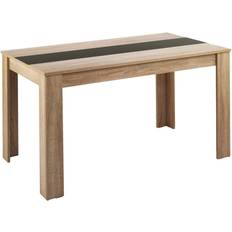 byLIVING Fauzan Oak White H75 x L160 x W90cm Dining Table