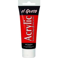 Rot Acrylfarben Kreul el Greco Acrylic Tube karminrot,75 ml