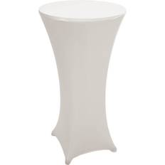 Beige Tischdecken Stehtischhusse MCW-J30, Bezug Tischdecke Beige