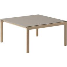 Meubles Muuto Couple 2 Plain 80 x 84 Taupe-oak Table Basse