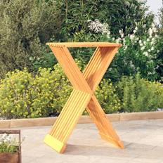 vidaXL Pliant 40x32.5x70 cm Bois Massif De Teck Tabouret