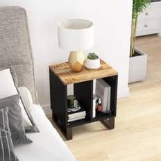 vidaXL 40x31x46 massivt mangotræ Småbord