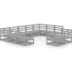 vidaXL Solid Pinewood Garden Outdoor Lounge Set