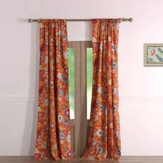 Greenland Home Fashions Semi-Sheer Curtain Panels Set of 2 42 W x 63 L